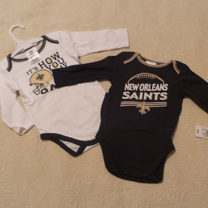 Bundle of New Orleans Saints bodysuits size 18T